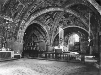 Ansicht des Inneren der Unterkirche